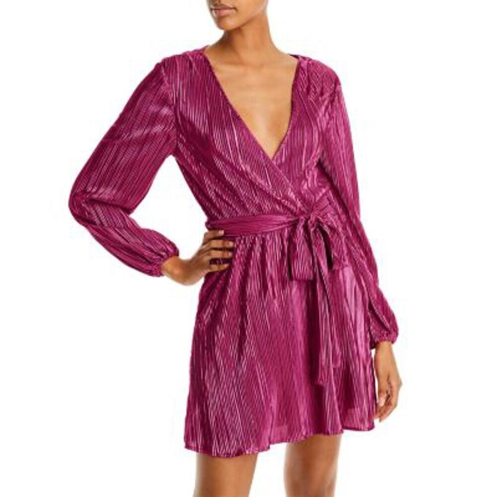 NWOT Bardot Women's Bellissa Pink Pleated Dress - Size XL